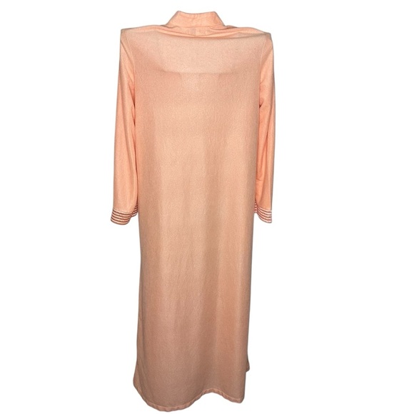 Lara Dee Vintage Half Zip Night gown / Night Dress - Women’s Size M - Peach - Picture 4 of 9